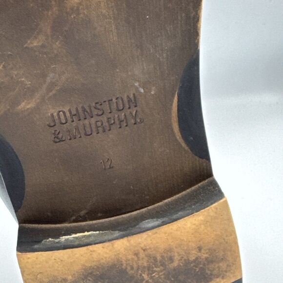 Johnston & Murphy Men's 20-2231 Conard E16 Black Wing Tip Oxford‎ Size 12 M - Picture 14 of 14